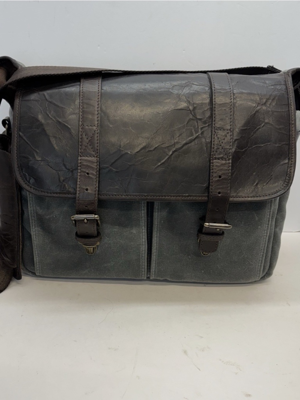 ONA Brixton Camera & Laptop Messenger Bag - Canvas/Leather EUC Rare